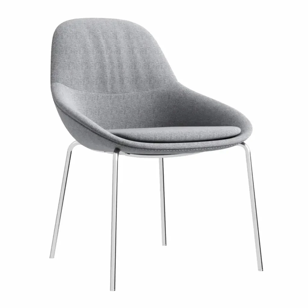 The premium, modern low-back fabric visitor chair is the best choice for stylish and comfortable seating.