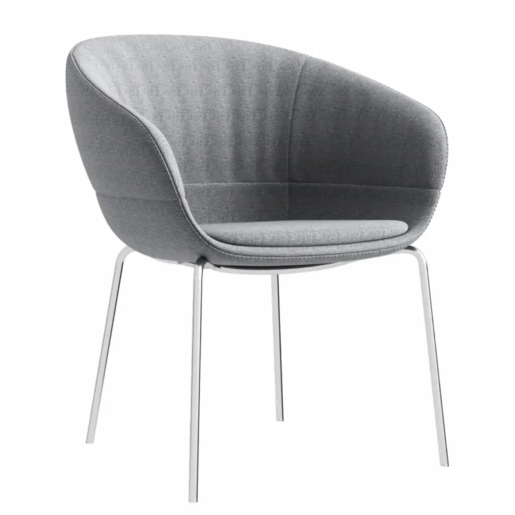 The premium, modern low-back fabric visitor chair is the best choice for stylish and comfortable seating.