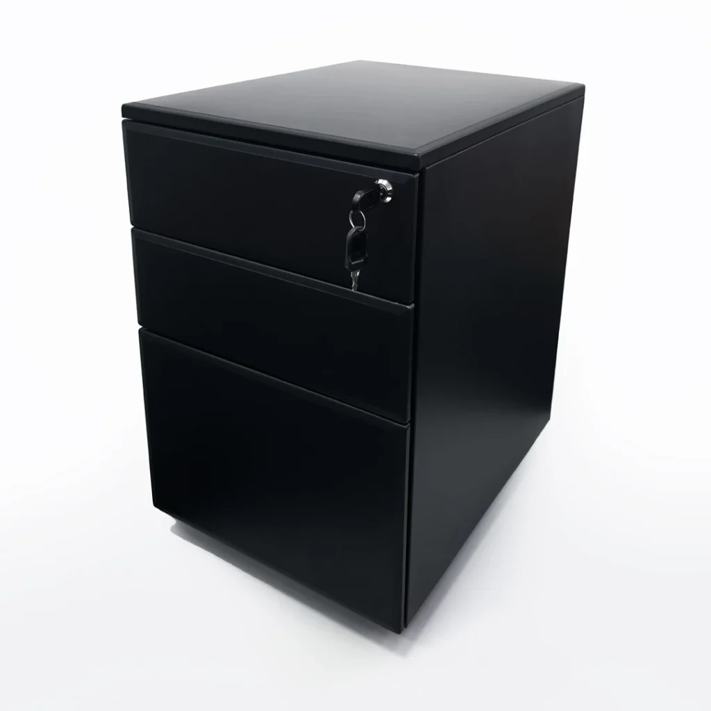 Modern stylish metal pedestal drawer from Iconic office furniture.